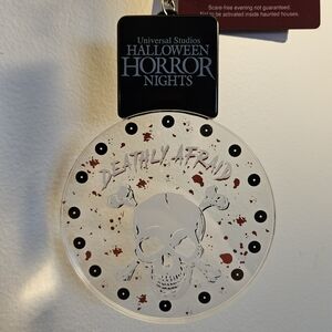 Universal Studios Halloween Horror Nights Deathly Afraid Lanyard *NEW & UNUSED*